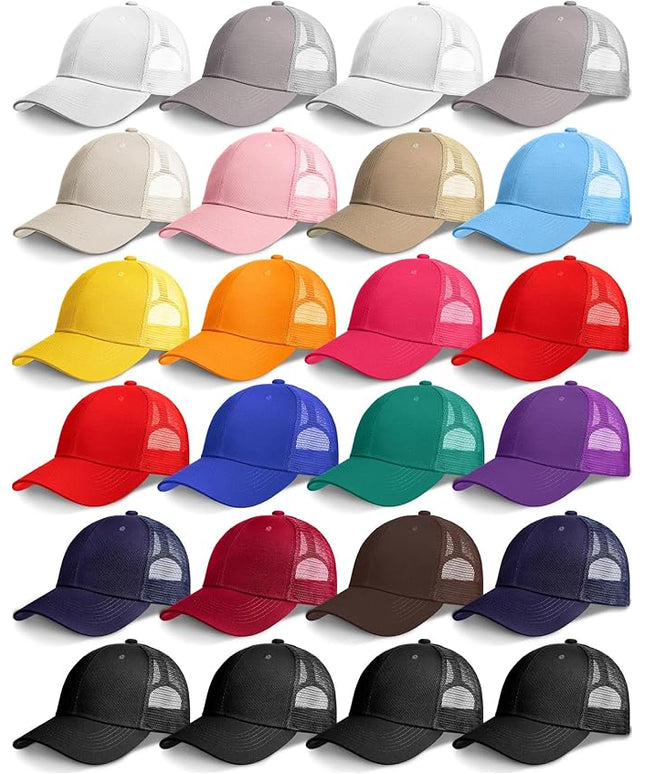 Coume Mesh Trucker Hats Bulk Sublimation Blank DIY Baseball Unisex Caps for Business Embroidery Sport Party Gift