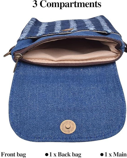 Women's Small Crossbody Bags Canvas Cellphone Purse Coin Pouch Wallet Mini Shoulder Handbags Wristlet Clutch