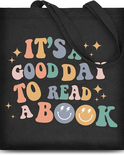 AUSVKAI Canvas Tote Bag Aesthetic for Women, Cute Cloth Cotton Bags for College Shopping Beach Grocery and Trendy Gifts