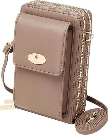 KUKOO Small Crossbody Bag Cell Phone Purse Wallet with Credit Card Slots for Women