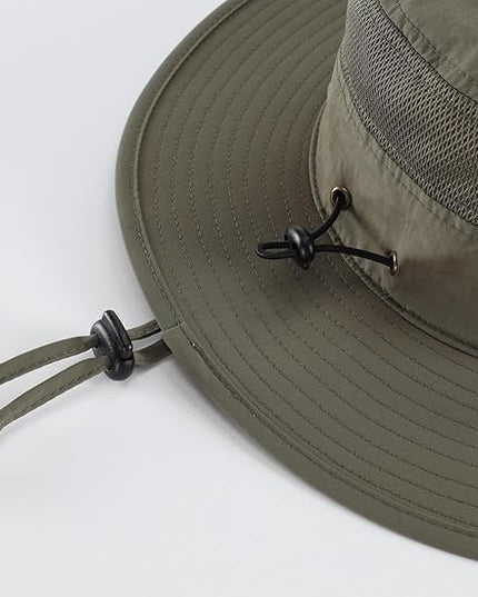 Home Prefer UPF 50+ Men's Sun Hat Wide Brim Bucket Hat UV Protection Hat for Mens Womens Beach Safari Gardening Golf Fishing