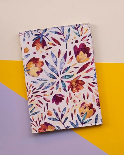 Passport Cover for Kids, Women and Men, Cute Travel Passport Holder (Flower Pattern)