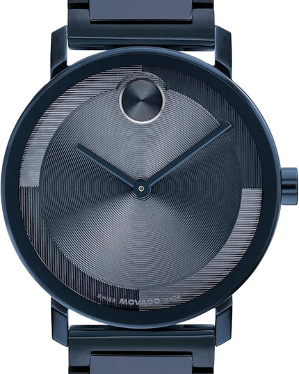 Movado Bold Evolution 2.0 Men's Watch - Swiss Quartz Movement, Stainless Steel Mesh Bracelet - 3 ATM Water Resistance - Luxury Fashion Timepiece for Him - 40mm