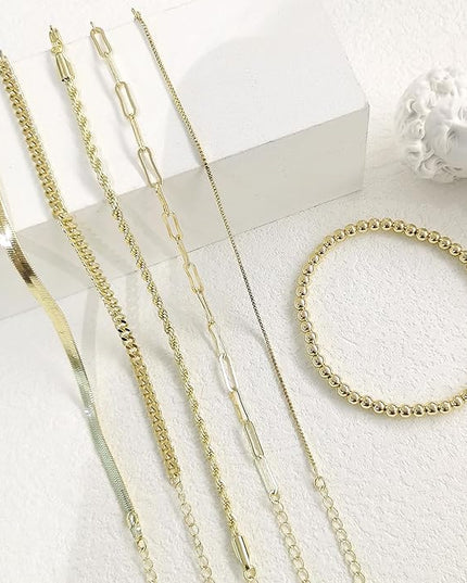 18K Gold Plated Bracelets for Women Dainty Gold Bangle Cuff Bracelets Non Tarnish Love Friendship Jewelry Gifts