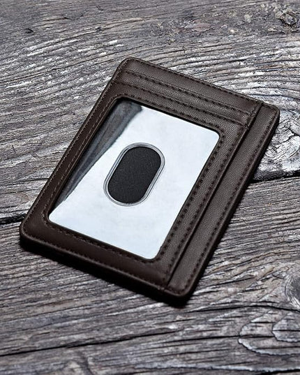 Buffway Slim Minimalist Front Pocket RFID Blocking Leather Wallets for Men and Women - Sand Chocolate