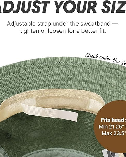 Hot Summer Bucket Hat - Trendy Cotton Sun Hat for Beach, Golf, Fishing - Fun Outdoor Vacation Boonie for Men and Women