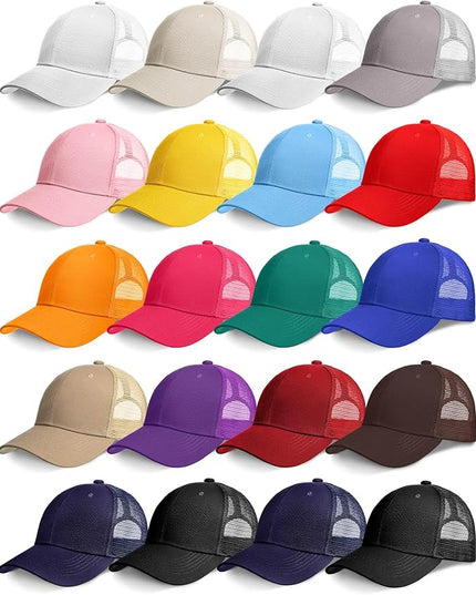 Coume Mesh Trucker Hats Bulk Sublimation Blank DIY Baseball Unisex Caps for Business Embroidery Sport Party Gift