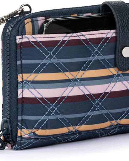 Sakroots Artist Circle Smartphone Crossbody in Coated Canvas, Detachable Wristlet Strap