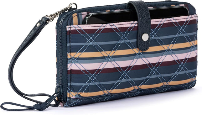 Sakroots Artist Circle Smartphone Crossbody in Coated Canvas, Detachable Wristlet Strap