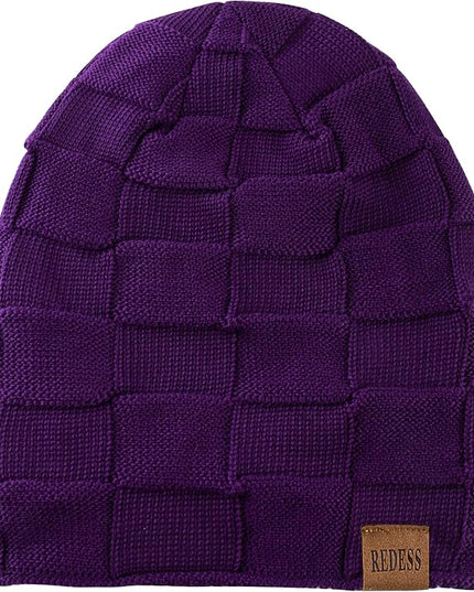 REDESS Beanie Hat for Men and Women Winter Warm Hats Knit Slouchy Thick Skull Cap