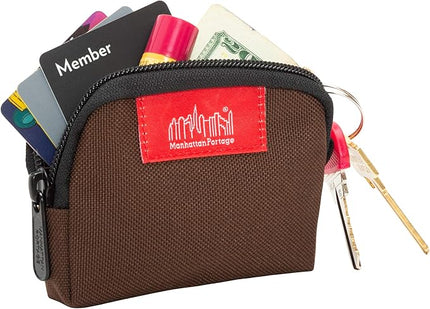 Manhattan Portage Coin Purse With Zipper Closure Pouch Eclectic Colors Credit Card ID Card Jewelry Keys Water Resistant Gift 1000D CORDURA® Everyday Carry