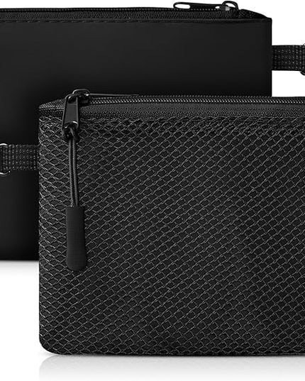 VULKIT Small Zip Wallet 2 Packs Coin Pouch Mini Travel Bag Multifunctional Pouch Change Holder