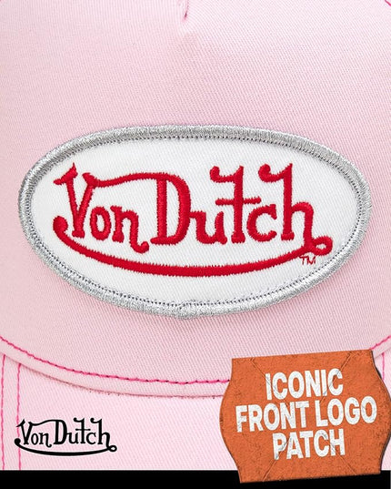 Von Dutch Unisex Trucker Hat - Curved Bill Mesh Back Retro Classic Adjustable Snapback Baseball Cap for Men and Women