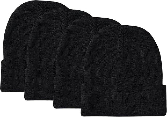 Unisex Winter Beanie – Warm Knit Hat for Men & Women, Soft Stretchy Cold Weather Cap for Outdoor, Running & Hiking