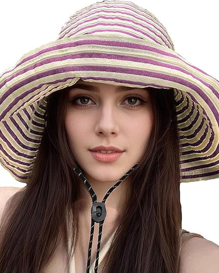 Sun Hat for Men Women UPF 50+ Fishing Hats Waterproof Wide Brim Boonie Bucket Hat for Safari Beach Hiking Garden