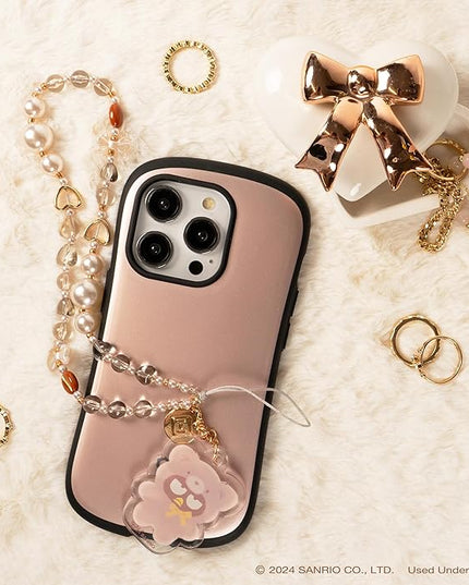 iFace Hello Kitty and Friends Beaded Wristlet Universal Charm Strap [Latte Bear Series] – Cute Wrist Strap for Cell Phone Camera Keys AirPods