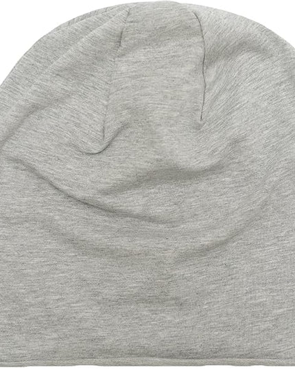 ZLYC Cotton Thin Slouchy Beanie Hat for Men Women Fashion Soft Stretch Knit Skull Cap