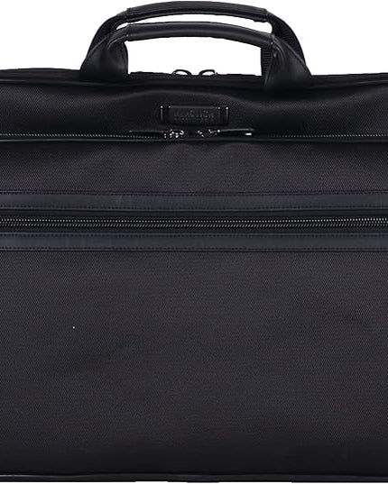 Kenneth Cole Reaction Urban Traveler Slim 18.4" Laptop Sleeve Top Zip Computer Portfolio Bag, Black