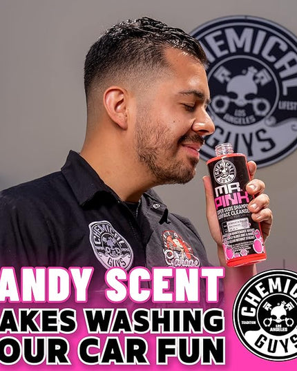 Chemical Guys Mr. Pink Car Wash Soap - 64 oz Super Suds Foaming Car Wash Soap for Cannon, Blaster, or Bucket Washing - pH Balanced, Safe on Wax, Sealant, Ceramic, and Clear Coat Finishes