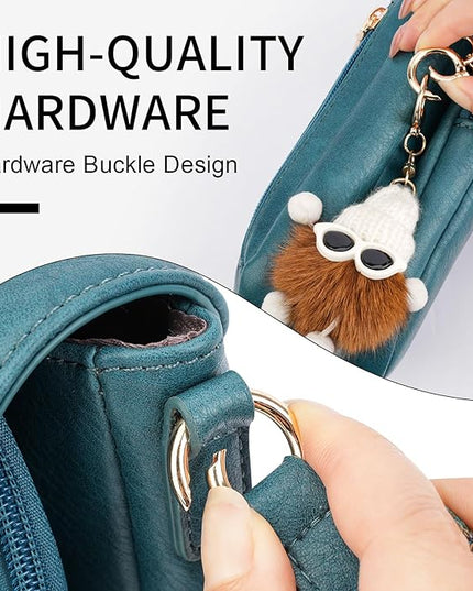 APHISON Small Crossbody Bags for Women Trendy, Leather Phone Wallet Purses Handbags Card Slots with Adjustable Guitar Strap