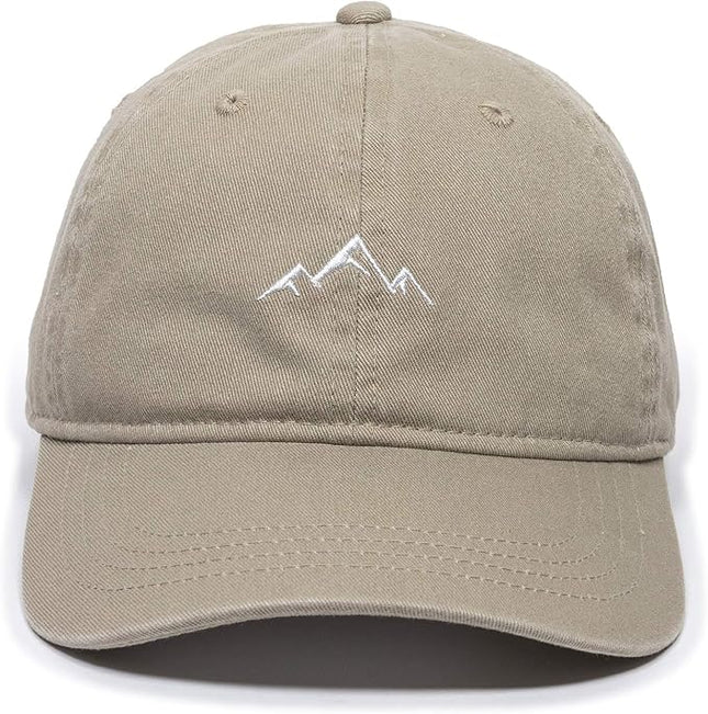 Outdoor Cap -Adult Mountain Dad Hat-Unstructured Soft Cotton