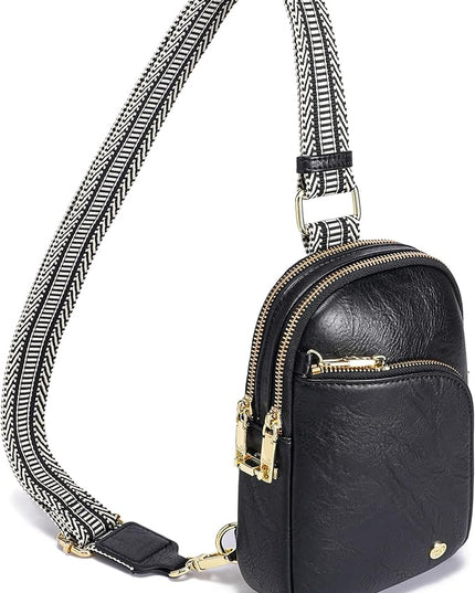 INICAT RFID Blocking Sling Bag Anti Theft Crossbody Bags Women Valentine's Day Gifts Travel Purses Vegan Leather