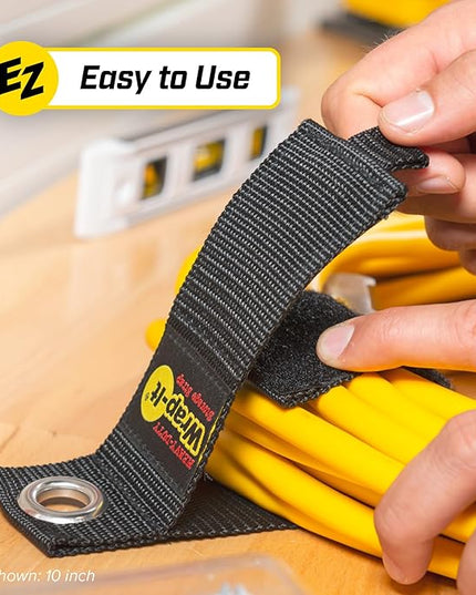 Heavy-Duty Wrap-It Storage Straps (Assorted 12 Pack) - Hanging Extension Cord Organizer for Cable Management and Storage on Garage Wall, RV Gadgets and Appliances
