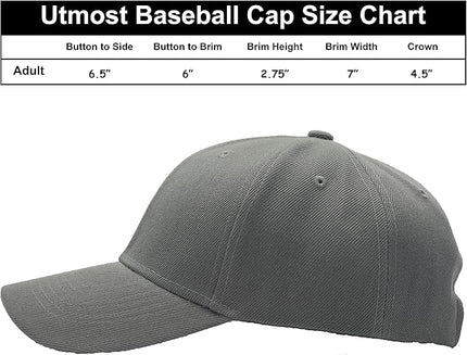 Utmost Structured Baseball Cap with Adjustable Closure - Performance Hat for Outdoor Activities
