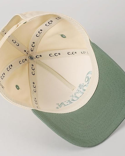 MIRMARU Two-Tone Vintage Canvas Trucker Hats for Men & Women, Adjustable Size Baseball Caps with Trendy Embroidered Design