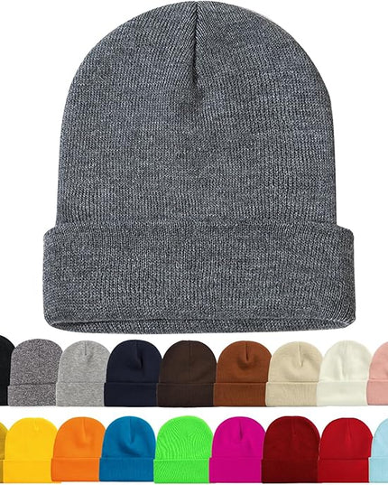 ZOORON 1&2 Pack Beanie for Men Women Slouchy Beanie Hats Winter Knit Caps Soft Ski Hat Unisex
