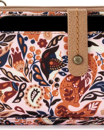 Sakroots Artist Circle Smartphone Crossbody in Coated Canvas, Detachable Wristlet Strap
