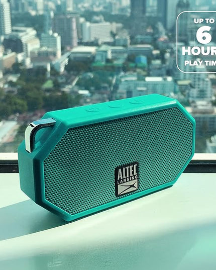 Altec Lansing Mini H2O - Waterproof Bluetooth Speaker, IP67 Certified & Floats in Water, Compact & Portable Speaker for Hiking, Camping, Pool, and Beach