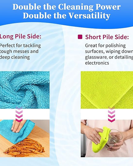 FIXSMITH Shop Towels-800 Pack, Multi-Functional Shop Rags, 12 x 16 in Microfiber Cleaning Cloth, Highly Absorbent Cleaning Rags, Cleaning Towels for Car Kitchen Home Office