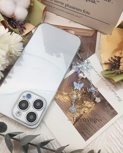 1-4PCS Cute Phone Charms Aesthetic Y2K Cell Phone Charms Strap Strawberry Butterfly Star PhoneCharm Y2K Accessories for Bag Keychain Airpods Camera Pendants Decor