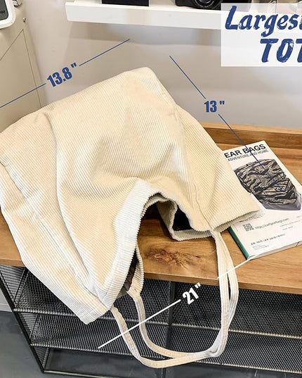 Canvas Tote Bag for Women Large Hobo Shoulder Bag for Work Travel Casual Message Bag Tote Purse handbags