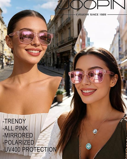 Joopin Square Sunglasses Polarized UV Protection Trendy Designer Sun Glasses Men Women