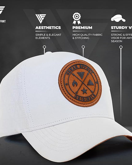Urban Effort Mesh Back Cap - for Men and Women Baseball Hat 5-Panel Trucker Hat - Great Snapback Closure for Hunting & Hiking