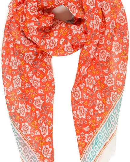MELIFLUOS DESIGNED IN SPAIN Scarf for Women Lightweight Paisley Fashion for Summer Fall Scarves Shawl Wrap
