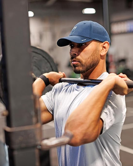 Gym Baseball Hats for Men by King & Fifth | Baseball Hat with Low Profile & Stylish Fabric + Workout Hat + Baseball Caps