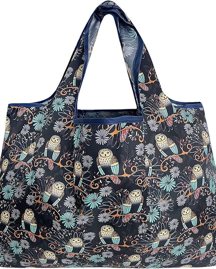 allydrew Large Foldable Tote Nylon Reusable Grocery Bags