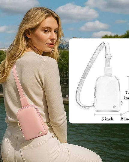 INICAT Sling Bag for Women Touchscreen Small Crossbody Cell Phone Purse Fanny Pack