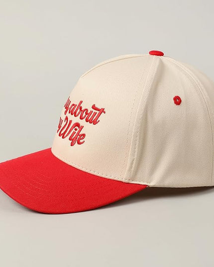 MIRMARU Two-Tone Vintage Canvas Trucker Hats for Men & Women, Adjustable Size Baseball Caps with Trendy Embroidered Design