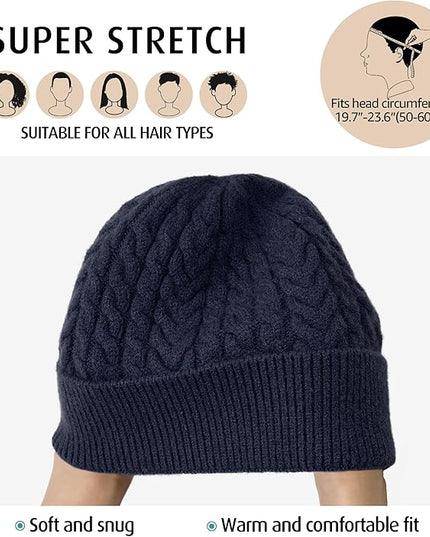 HiRui Knit Beanie Hats for Men Women Winter Hats Skull Caps Warm Classic Slouchy