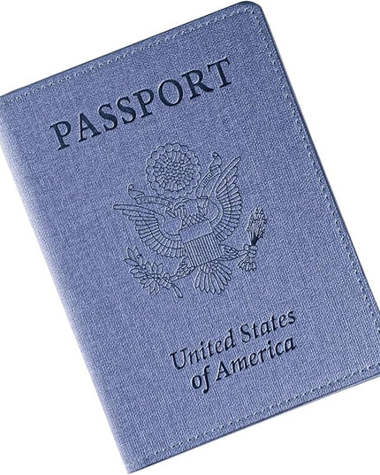 Passport Holder, Passport Wallet For Women (Purple)