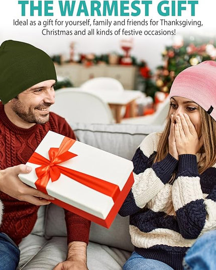 Beanie for Men, Soft Cotton Beanie for Women, Warm Unisex Winter Hat, Running Skull Cap for Cold Weather Activities