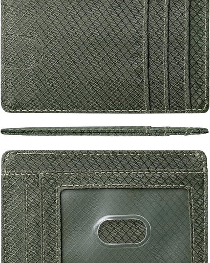 Artpaxy Slim Wallet for Men & Women, Minimalist Front Pocket Card Holder for Travel, RFID Blocking, Water Resistant Nylon Wallet for ID & Cash & Credit Card