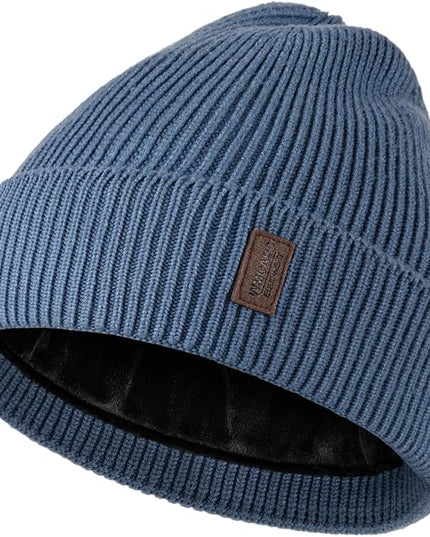 Wmcaps Winter Beanie for Men Women, Fleece Lined Beanie Soft Warm Knit Hat Ski Stocking Cuffed Cap