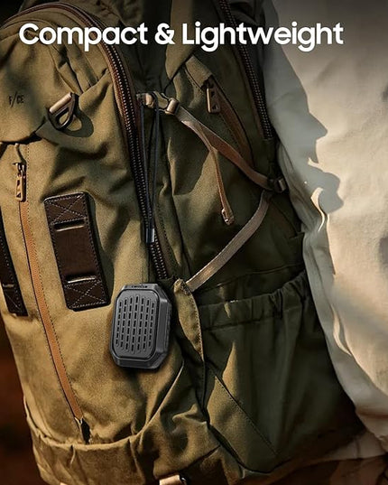 comiso Wearable Bluetooth Speakers, Clip-On Portable Mini Bluetooth Speaker with Built-in Mic for Hands-Free Music and Calls, Waterproof Up to 10 Hours Playtime, Small Wearable Clip On (Non-Magnetic)