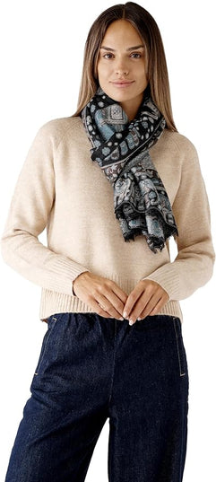 Scarf for Women Spanish Design Elegant Long Shawl Scarves for Summer Fall