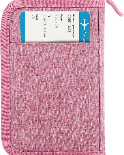 Passport Holder for Travel Essentials, RFID Blocking Protector Passport Wallets, Passport Document Organizer Case for Travel Must Have, Passport Book for Women, Couple, Family Cards, Tickets, ID, Cash